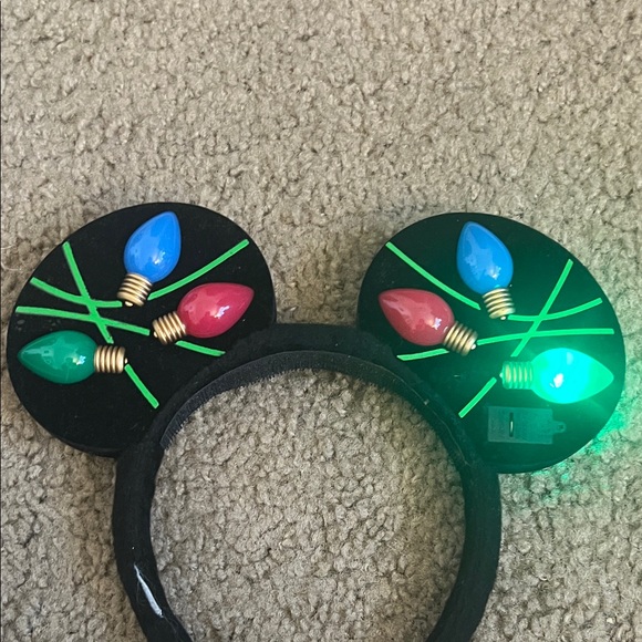 Festive Mouse Ear Headband with Lights - Picture 7 of 9